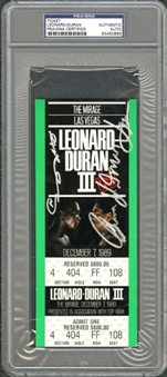 Pair of Dual Signed Boxing Tickets - Sugar Ray Leonard/Roberto Duran & Sugar Ray Leonard/Tommy Hearns